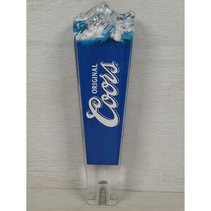 Original Coors Beer Tap Handle Blue Rocky Mountain Acrylic Kegerator 7.5 Inch‎